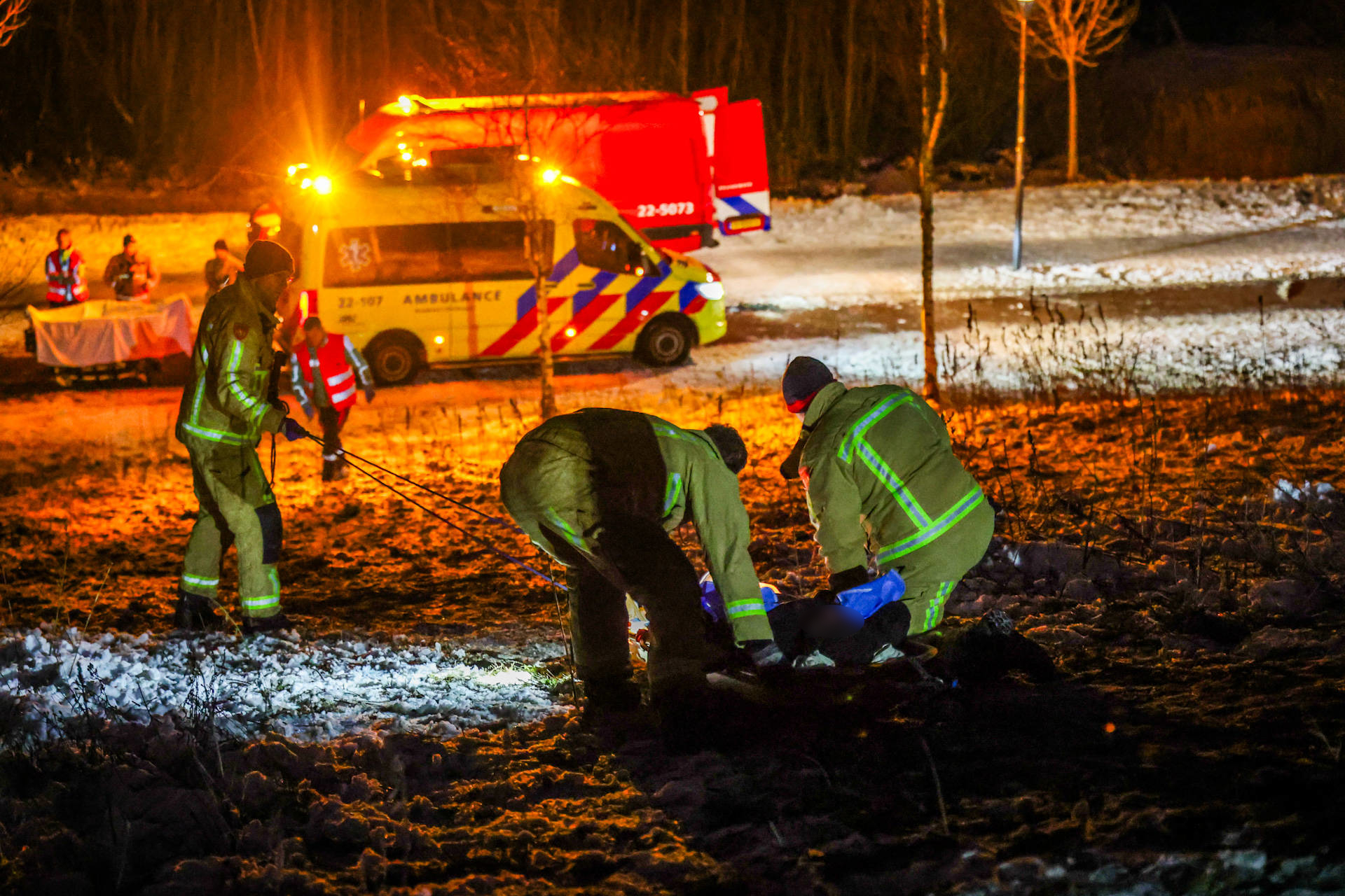 Bijzondere reddingsactie voor gewonde man