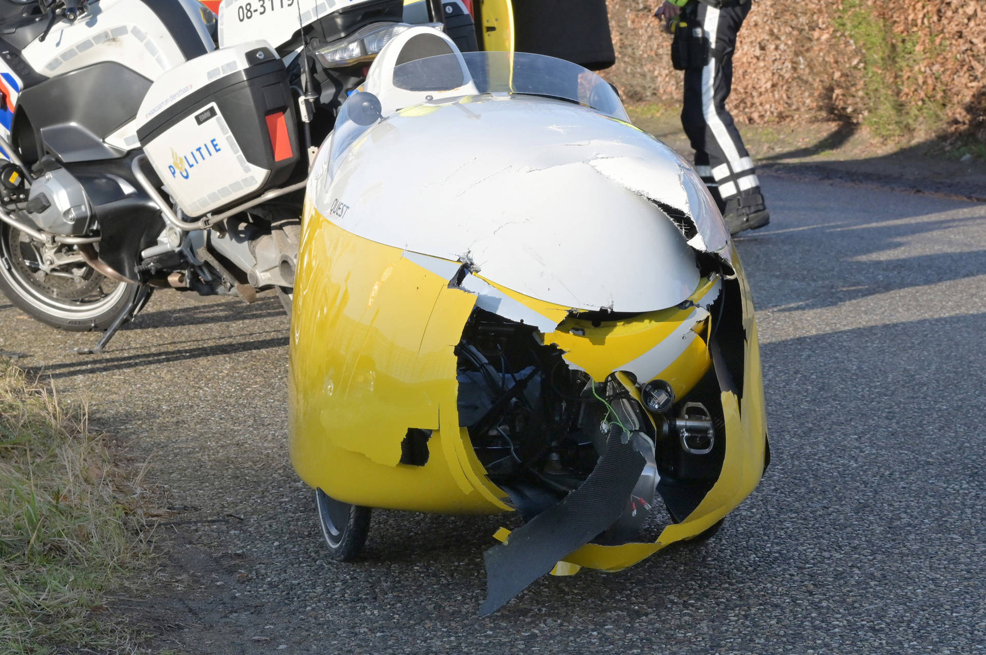 Ligfietser gewond na aanrijding op fietsoversteek