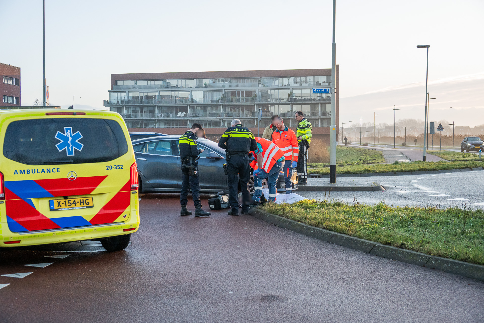 Fietser gewond na aanrijding met auto