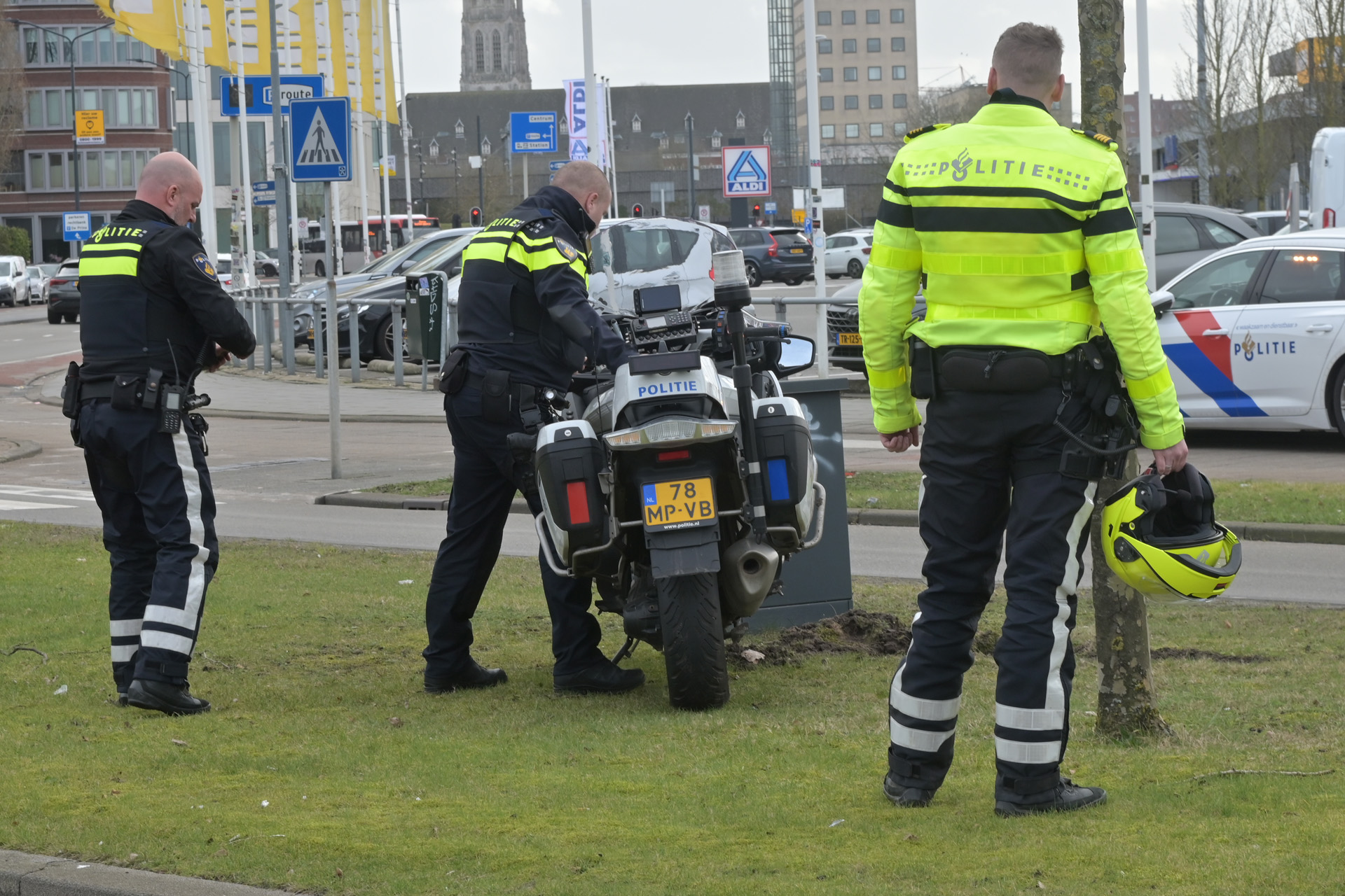 Motoragent gewond na val met dienstmotor