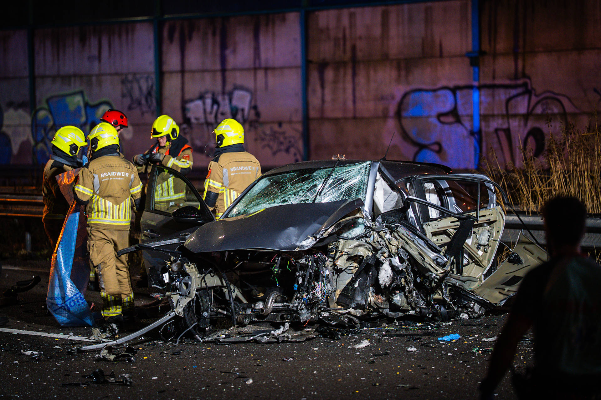 Spookrijder dood na frontale aanrijding op snelweg