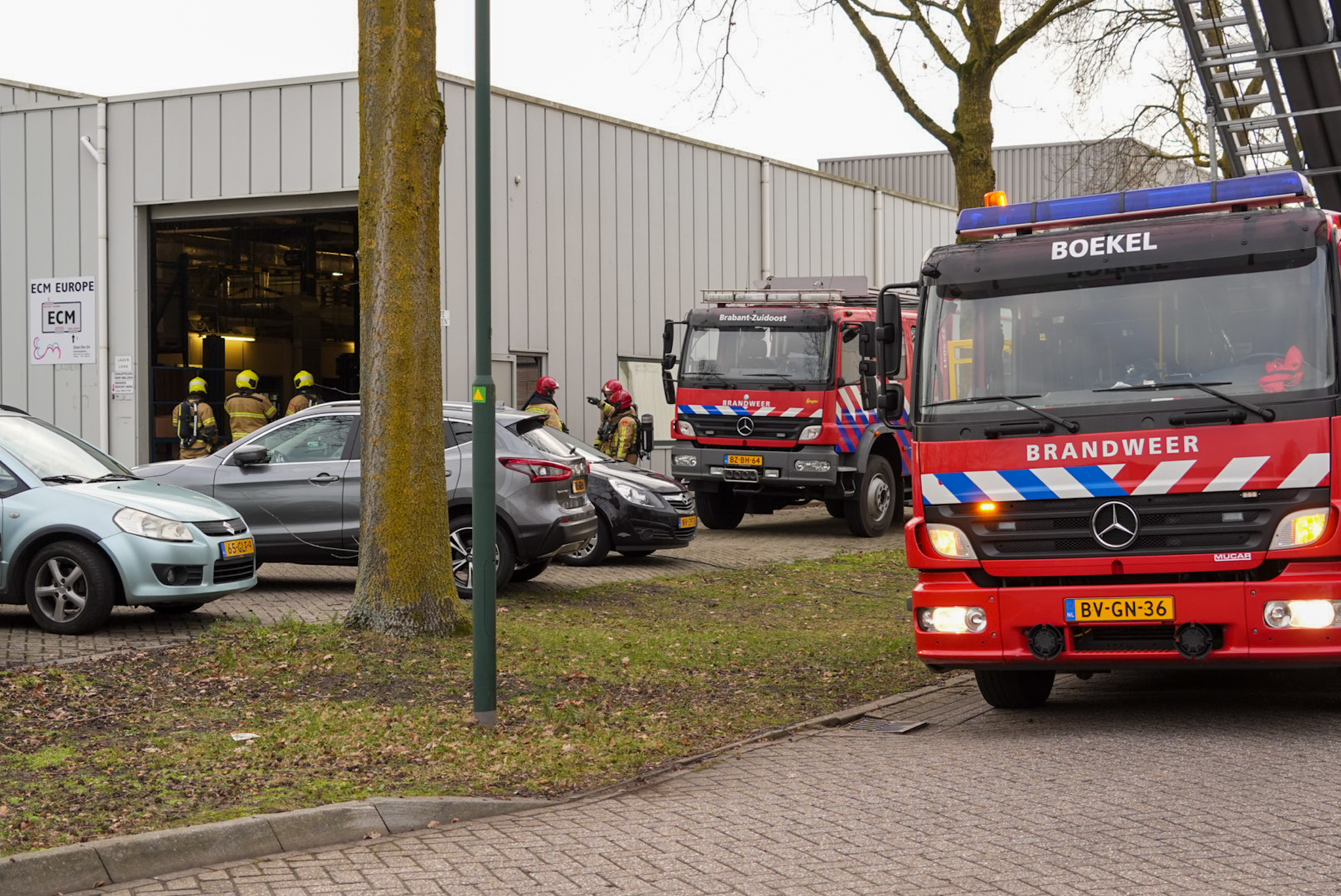 Brand bij bedrijf snel geblust door personeel