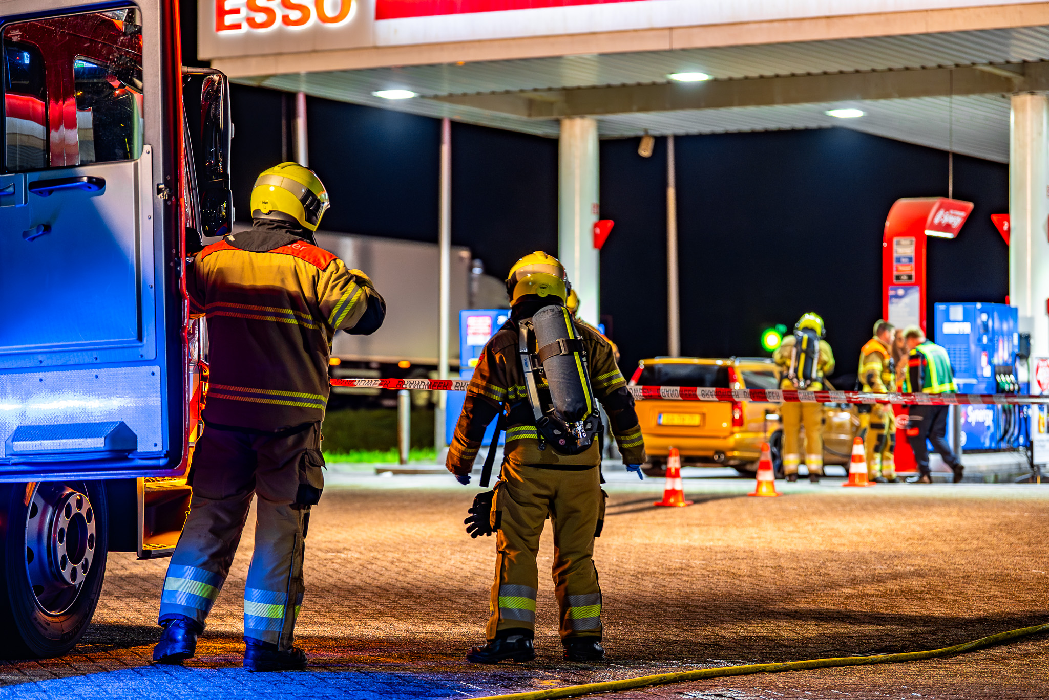 Tankstation afgezet door lekkende LPG tank