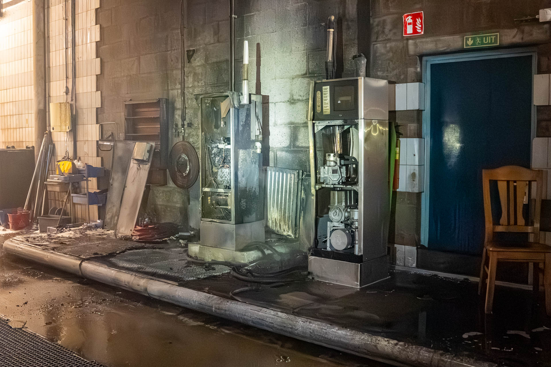 Brand in dieselinstallatie bij bussenremise