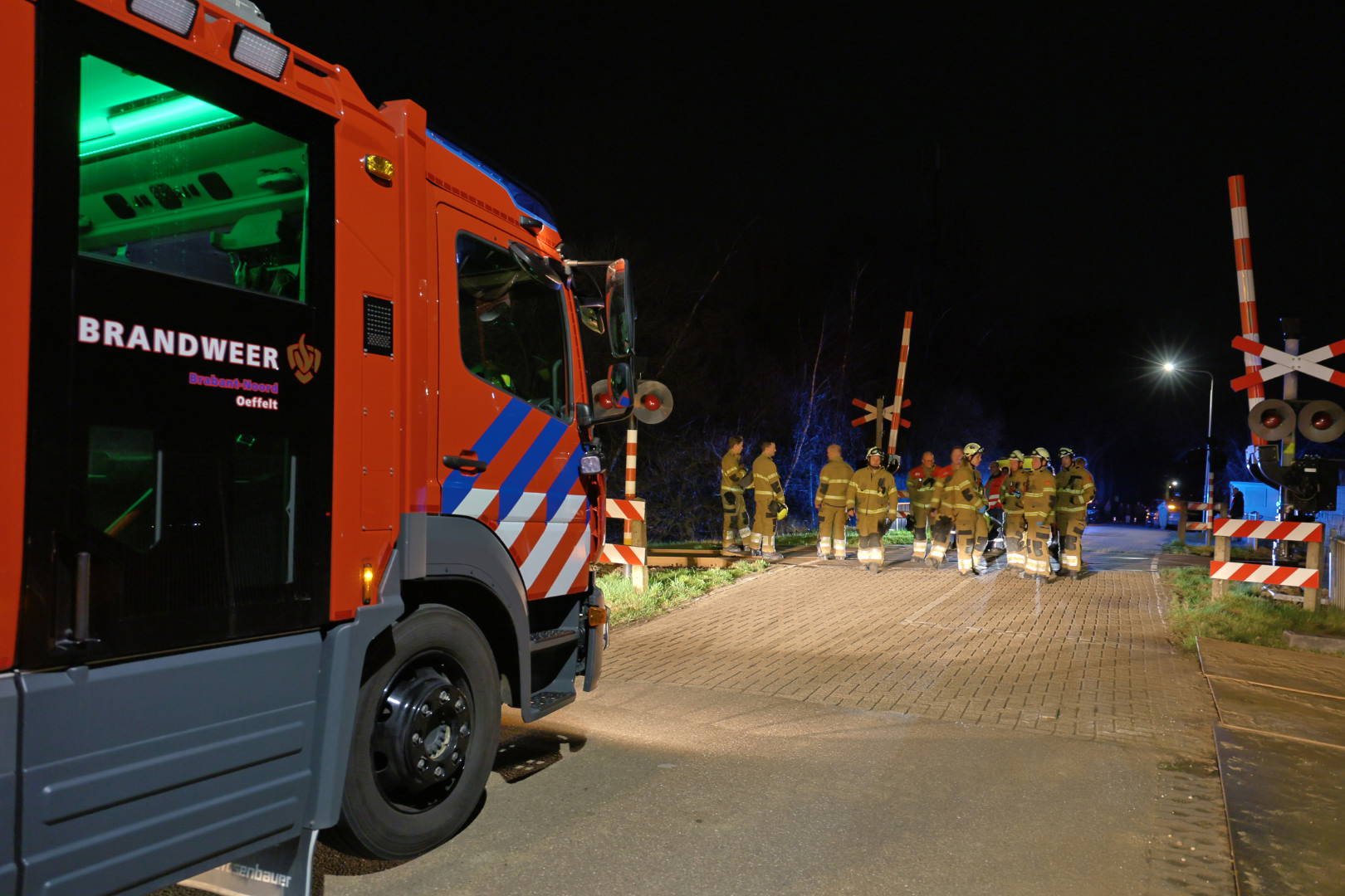 Trein botst met eend, veel hulpdiensten aanwezig