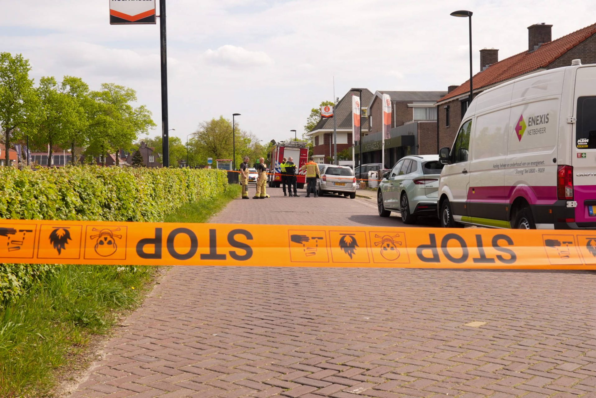 Gaslek na werkzaamheden, woningen en showroom tijdelijk ontruimd