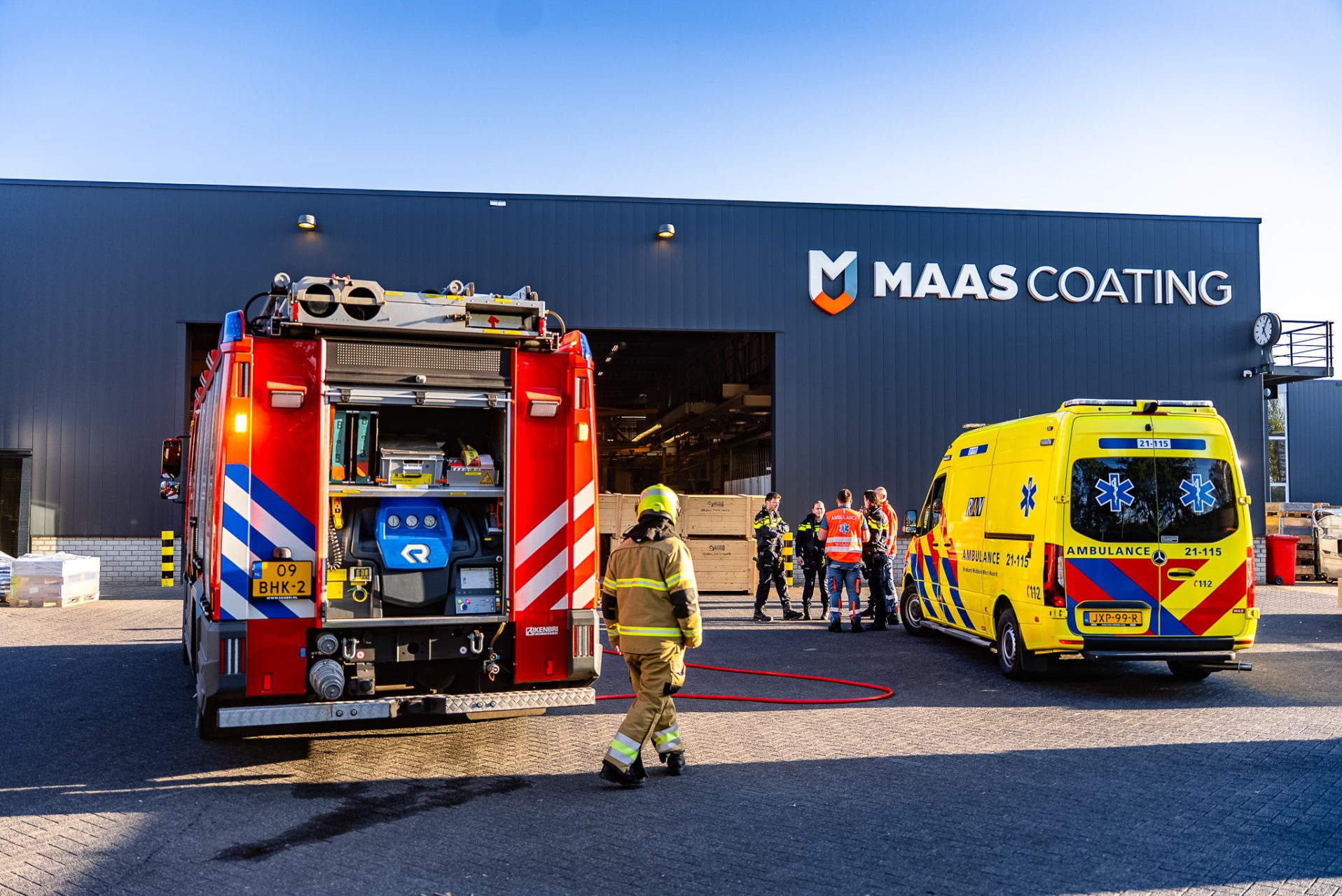 Brandweer ingezet bij brand in spuitcabine