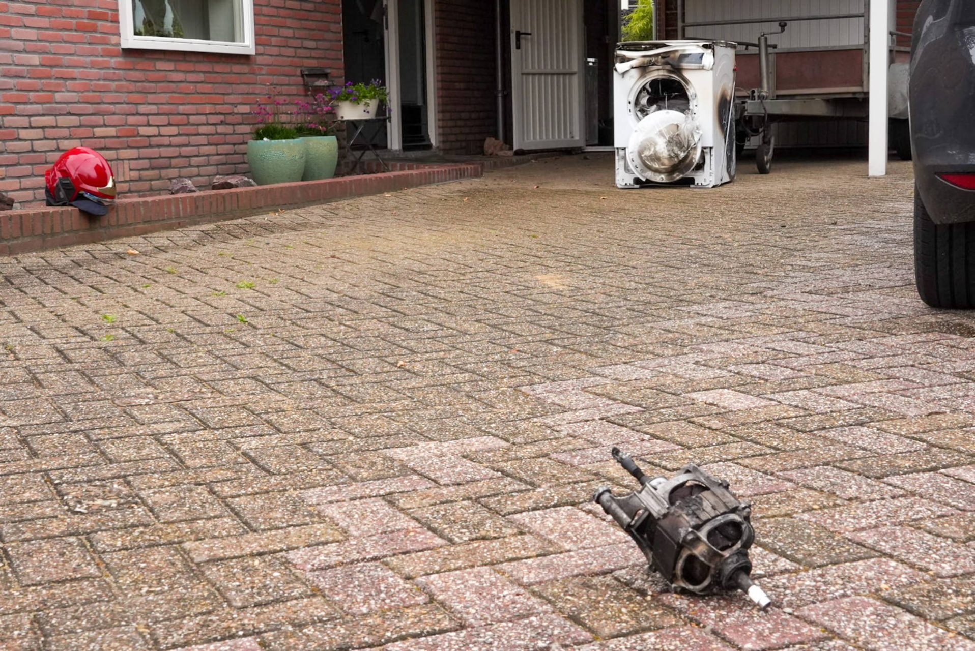 Brand in woning ontstaan door wasdroger