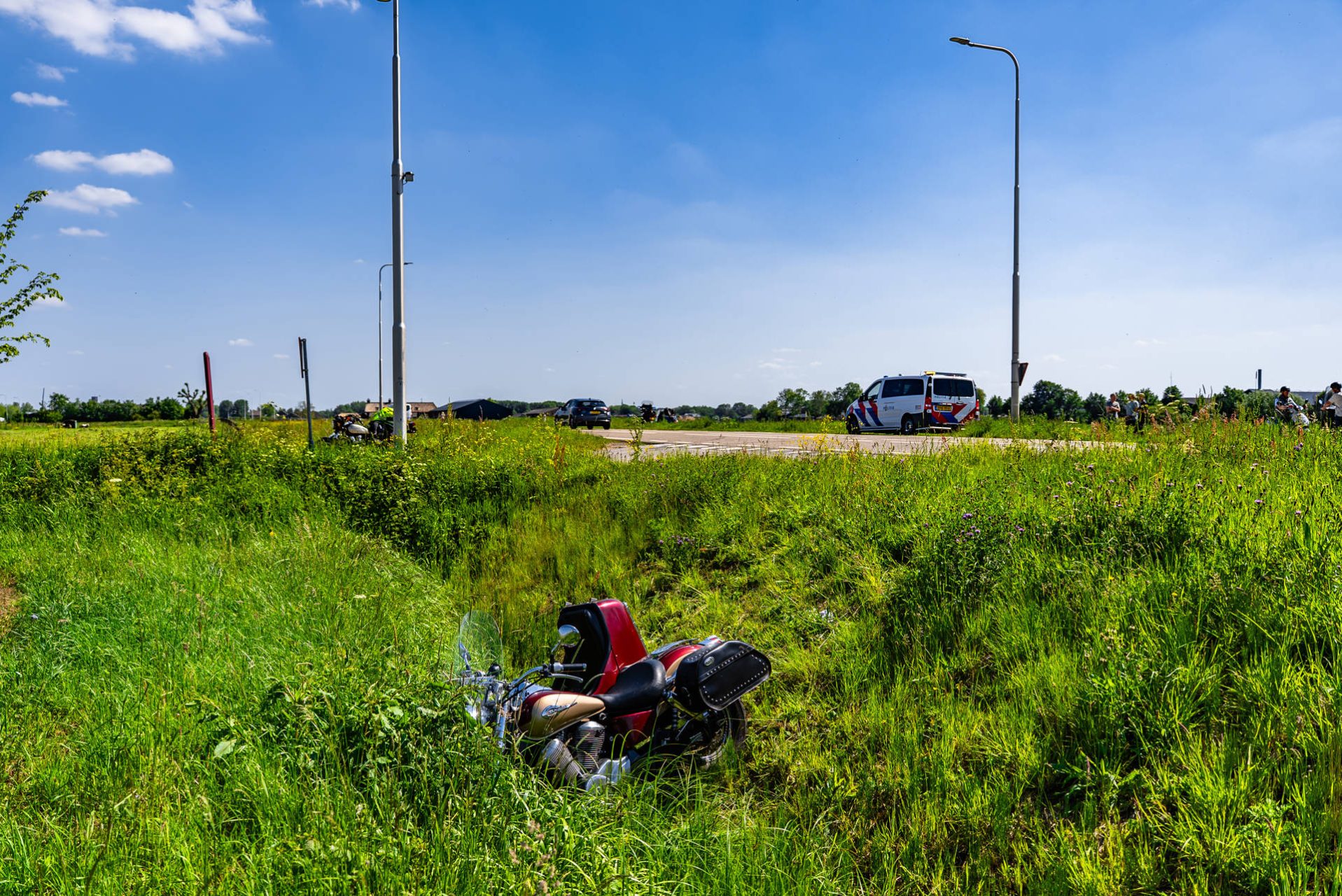Meerdere gewonden bij ongeval met drie zijspanmotoren