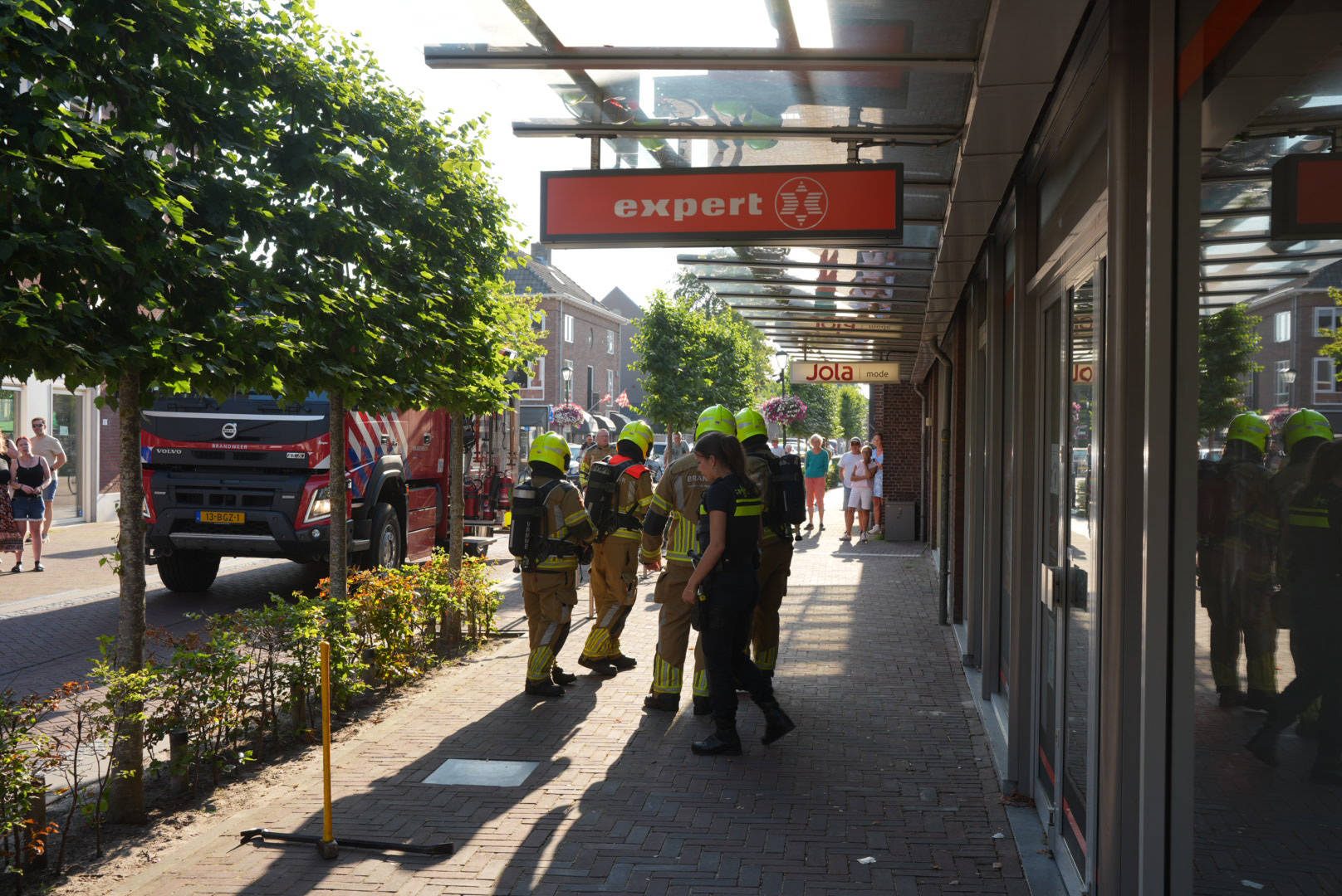 Winkel vol rook, maar geen brand
