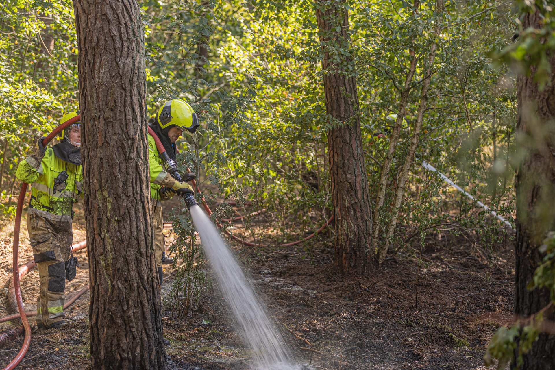 Heidebrand zorgt voor grote inzet van brandweer