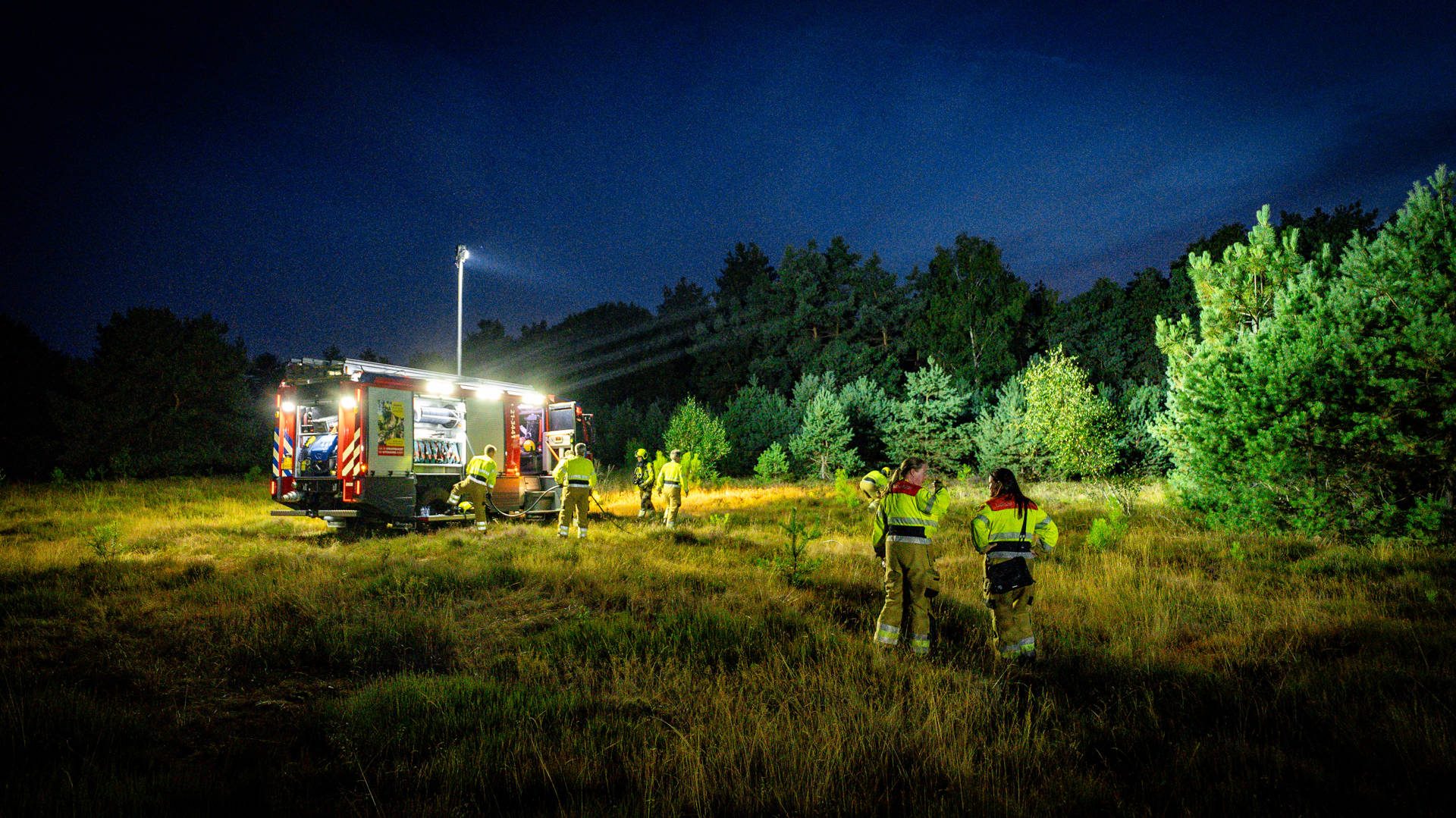 Stuk bos afgebrand bij natuurbrand in Schaijk